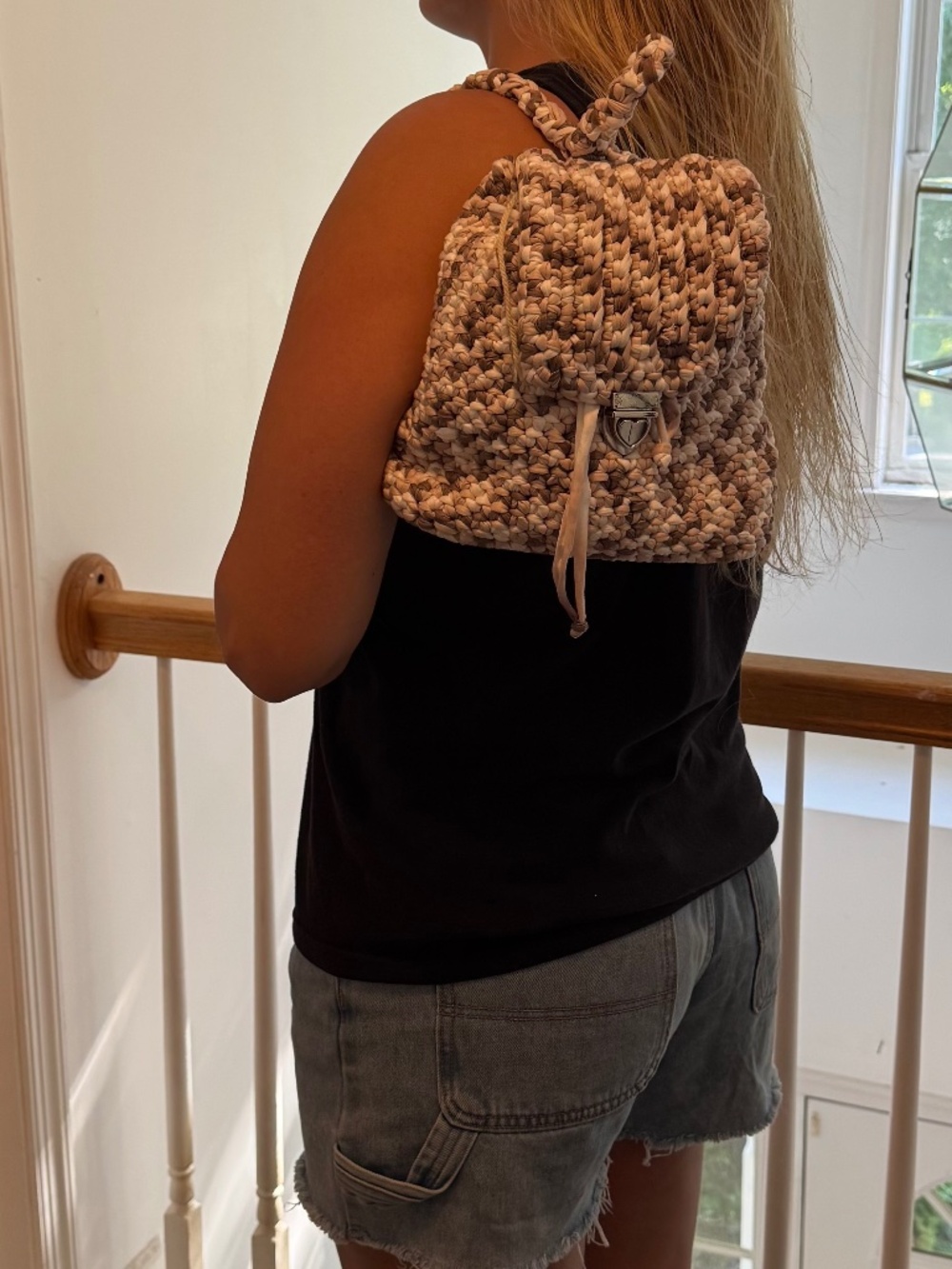 Crochet Back pack pocket book